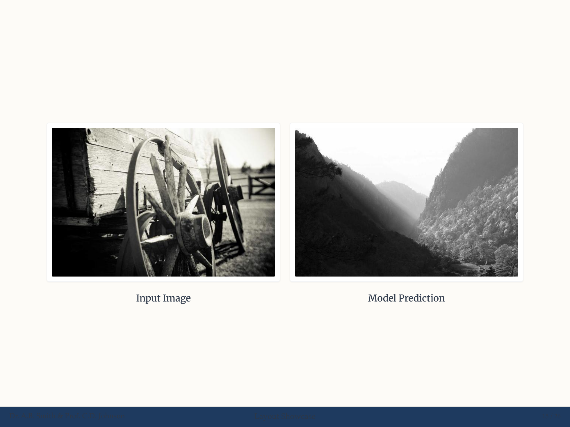 Split Image Layout Example