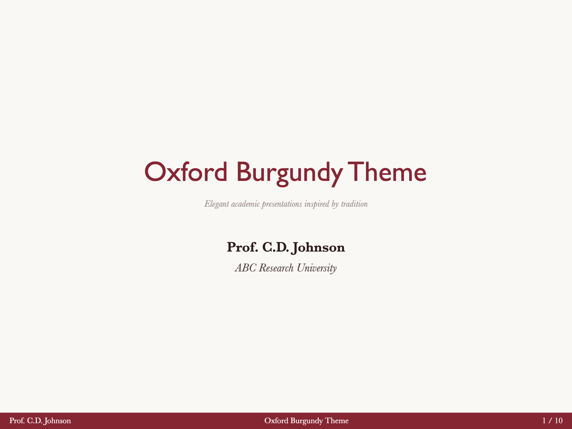 Oxford - Cover